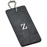 Royce Leather American Genuine Leather Bag Zipper Tag with Monogrammed Letter.