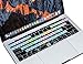 XSKN Shortcut MAC OS X Keyboard Skin Cover for Apple New MacBook Pro 13 (Model A1708, No Touch Bar) & Apple MacBook 12 (Model A1534) (US Layout)