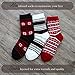 American Mammoth 3 Pairs Cozy Cabin Socks for Women - Aloe Infused Fuzzy Fluffy Comfortable Socks