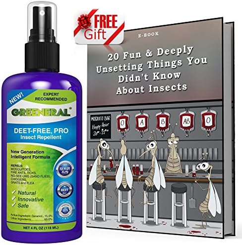 Insect Repellent Spray Repel Mosquitoes Best Deet FREE Travel Anti Bug 7-in-1 Formula for Kids Adults Pets - Mosquito Chigger Tick Fly Natural Organic Protection Extra Ebook Gift &amp; 100%Money Guarantee