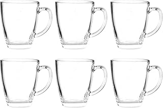 Unbekannt 6X Glastasse 350 ml/Tassen Set Glas Gläser 6er Teebecher Becher Teegläser