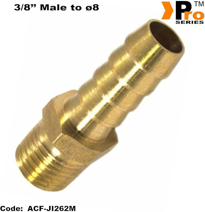 Air Hose Connector 3/8''BSP Ø 8mm Air line Fittings Hose Connector