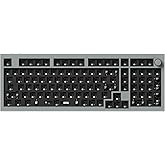Keychron Q5 Pro Custom Wireless QMK/VIA Mechanical Keyboard Barebone, 96% Layout with Programmable Knob Double-Gasket Design, Hot-Swappable RGB Backlit Compatible with Mac Windows Linux - Gray