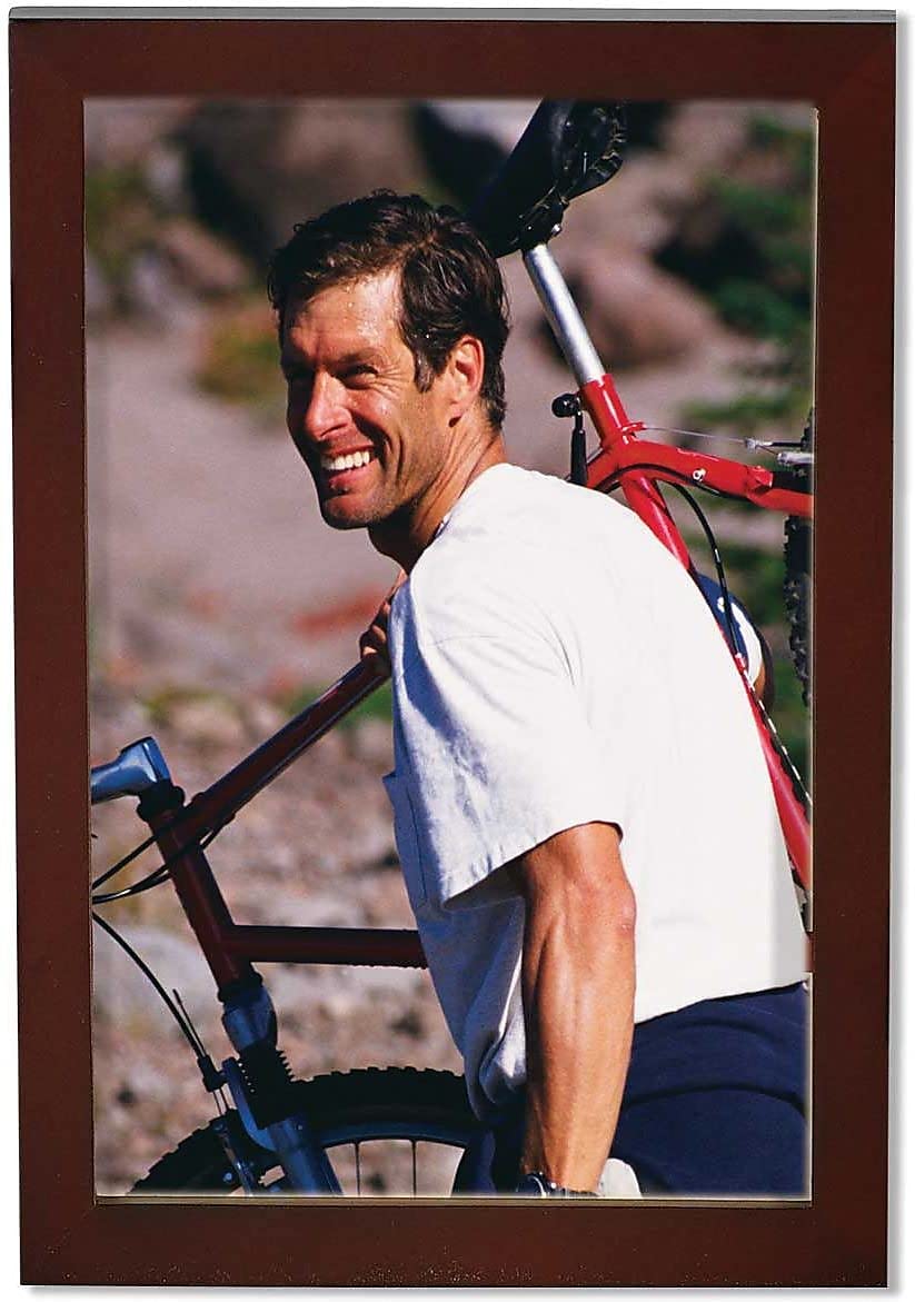 Lawrence Frames Walnut Wood Picture Frame, Gallery Collection, 4 by 6-Inch