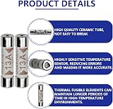 Innfeeltech 25 Pcs 13A 240V BS1362 Ceramic Tube Fuse Fast Acting view 3