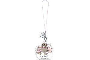iFace Pusheen the Cat Beaded Wristlet Universal Charm Strap - Wrist Strap for Cell Phone Camera Keys AirPods