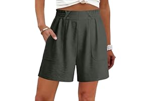 Womens Shorts Summer Fashion Casual Elastic High Waisted Wide Leg Cute Dressy Beach Short 2026 Vacation Beach Clothes