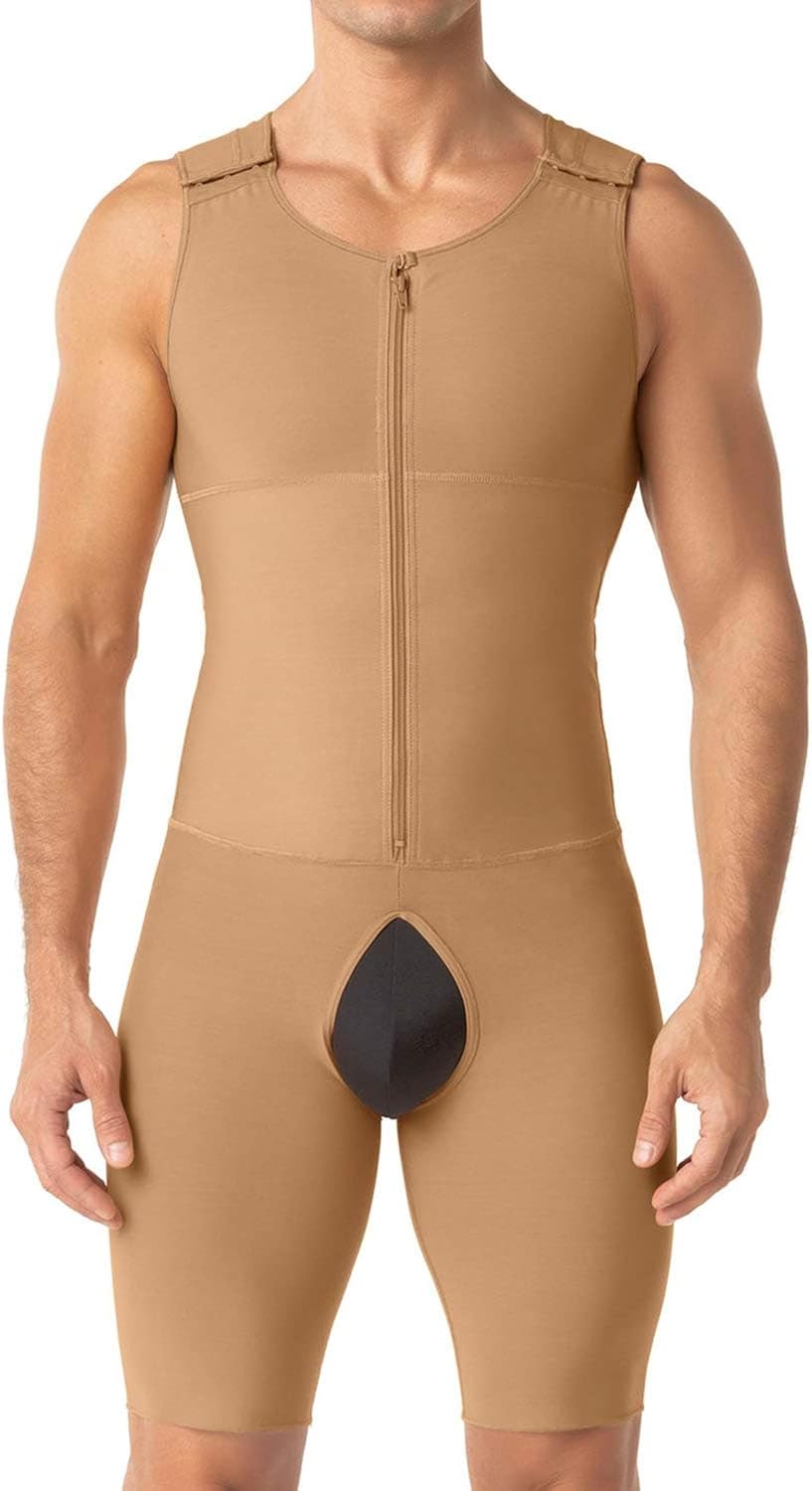 LEO PostSurgical Full Body Shaper with Back Support for Men Slimming Shaper Vest Amazon.co