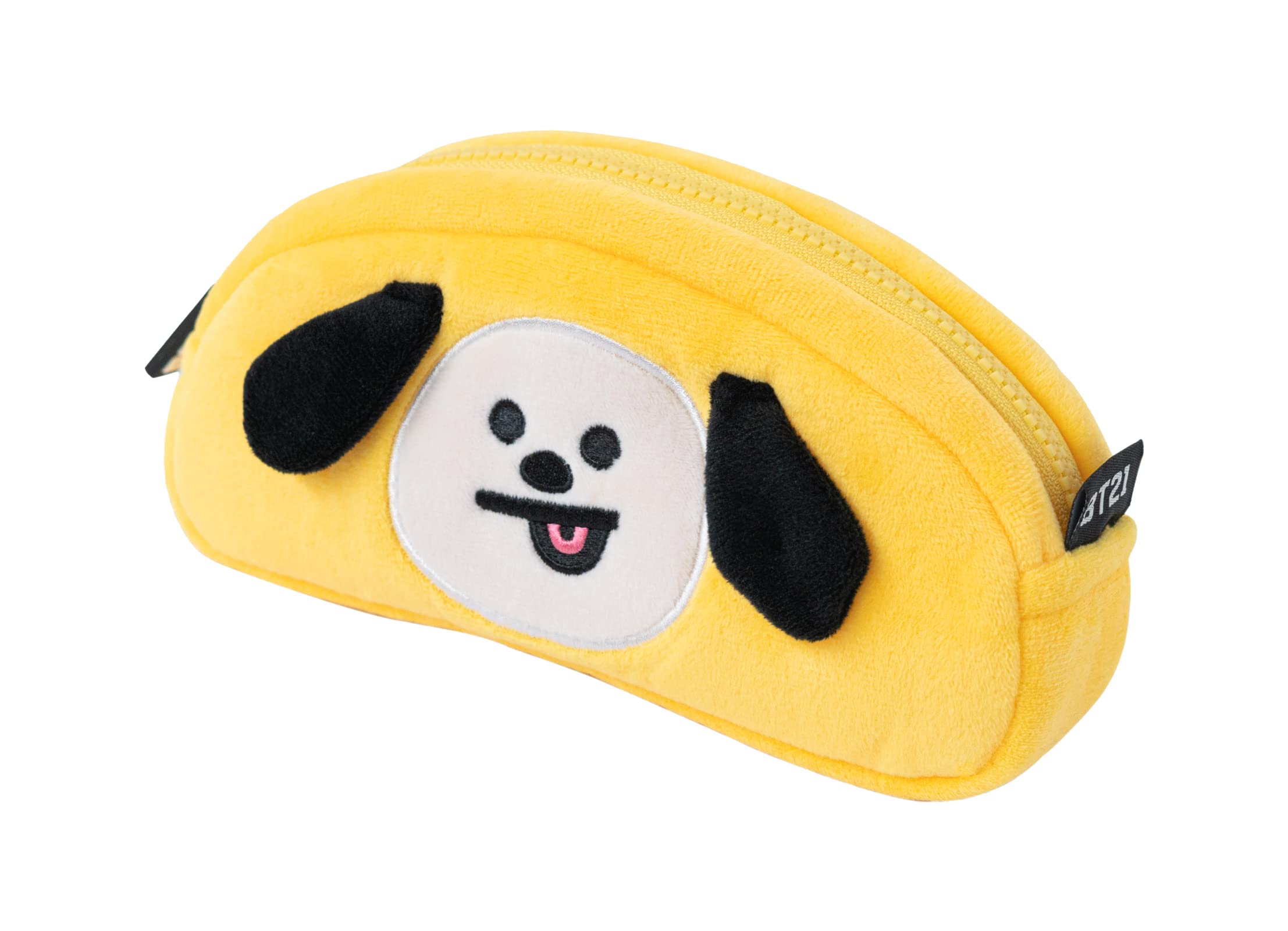 Grupo Erik School Pencil Case - BT21 Chimmy Kawaii Stationery | Cute Makeup Bag, Plush Pencil Case, Back to School Supplies, Office Stationery Supplies | Kawaii Gifts