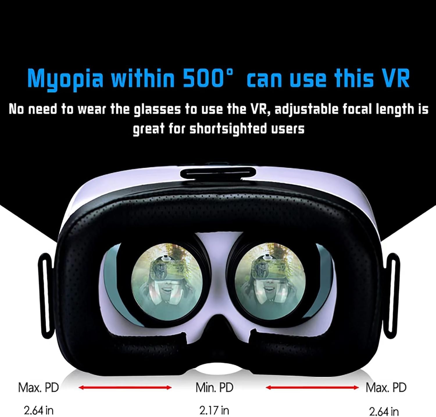 Photo 1 of UMEEUTOO 2025 New VR Headset for iPhone & Android Phone, Virtual Reality Goggles for VR Game Video Movies, Education,Kids, Compatible with Phones 4.5"-6.3"