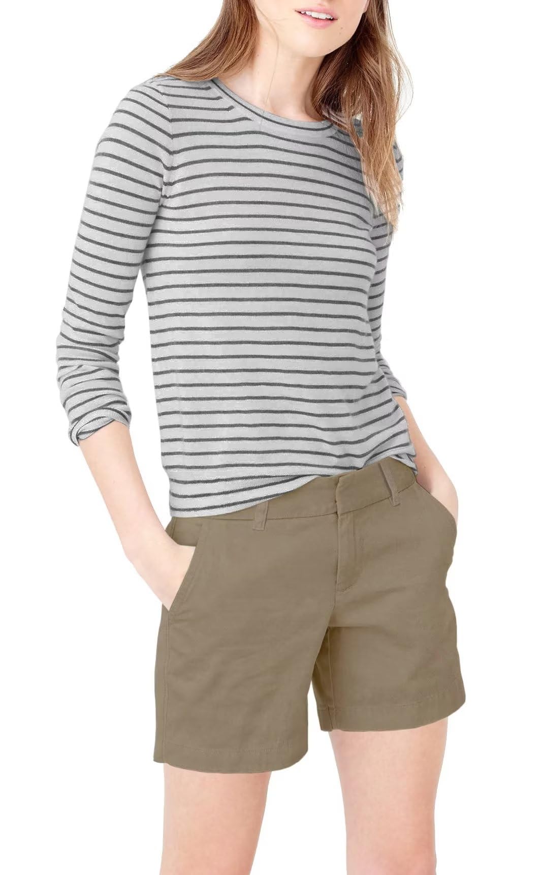 Photo 1 of & Company Womens Super Comfy Bermuda Walking Short BW31201. Dark Khaki 15