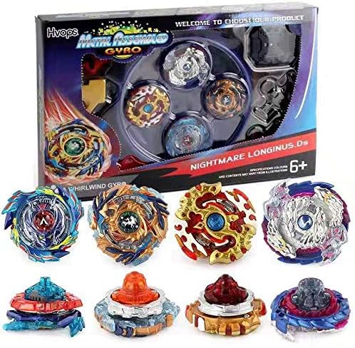 Bey Burst Starter 4 in 1 Battling Top Fusion Metal Master Rapidity Fight with 4D Launcher Grip Set