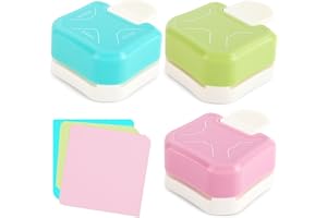Koogel 3PCS 3 in 1 Corner Punch Set (Rounder + Beauty Shape + Chamfer Edges), 3 Way Cutter for Scrapbooking, Photocards & DIY Paper Crafts, Works Great with Laminate, Precision Professional Cutting