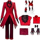 SOVIVID With Wig Hazbin Alastor Uniform Radio Demon Halloween Cosplay Costume Unisex adult Anime Outfits