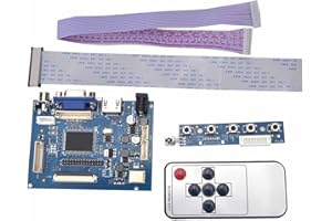 BONKZEBU LCD Controller Board VGA AV for AT070TN92 AT070TN90 AT070TN94 800 * 480 Screen for 50Pin 5" FPC Connector