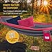 2 Person Hammock by Unlimited Camp: 3 Seam Nylon Portable Lightweight Bedding for Camping, Hiking, Beach, or Yard plus Free Pillows, Ropes, and Straps