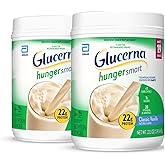 Glucerna Hunger Smart Diabetes Care Powder, Classic Vanilla, Diabetic Snack Replacement to Support Blood Sugar Management, 22g Protein, 130 Calories, 22.3 Oz, 2 Pack