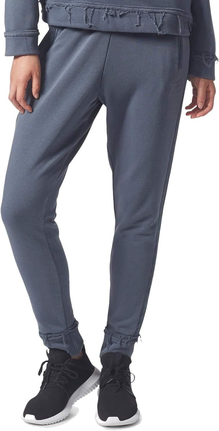 adidas Relaxed Fit Drawstring Waist Athletic Track Pants (Bold Onyx, X