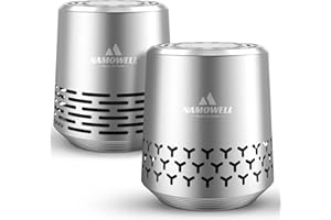 NAMOWELL Refrigerator Deodorizer 2-Pack, Fridge Odor Eliminator Lasts for 10 Years, More Effective Than Baking Soda and Bamboo Charcoal Air Purifying Bags, Silver