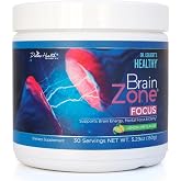 Dr. Colbert, MD Brain Zone Focus Powder | by Divine Health | Lemon-Lime Flavor Alpha GPC | D-Ribose | N-Acetyl L-Tyrosine | Recommended in Brain Zone Book | Brain Energy &amp; Focus | 5.29 oz