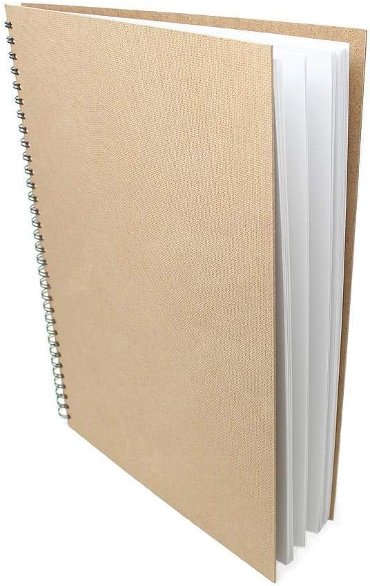 Artway Enviro, Spiral Bound A3 Sketchbook, Portrait, 70 Sides/35 Pages of Recycled 170gsm Drawing Paper