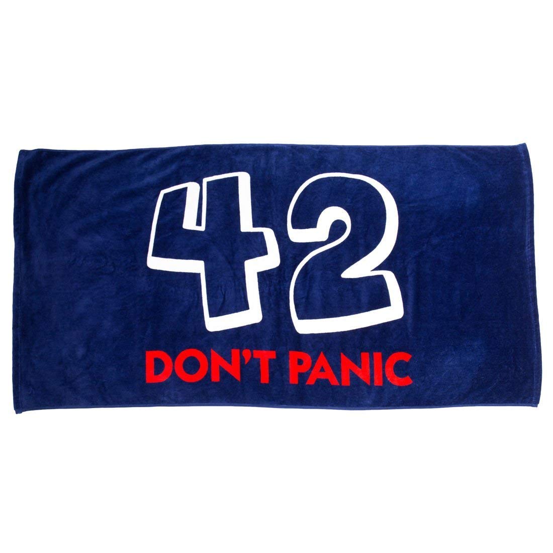 getDigital Bath Towel 42 Do Not Panic - Large Beach Towel for Fans of Douglas Adams Books - 70 x 140 cm, 100% Cotton