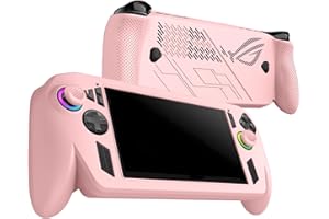 FJIASTB Case for ASUS ROG Xbox Ally/Ally X, Kids-Friendly Soft Silicone Protective Cover, Shockproof (Pink)