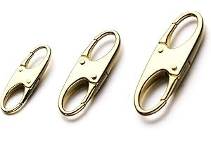 Zpsolution 3 Size Zipper Clip Theft Deterrent - Anti Theft Zipper Clips Keep The Zipper Closed - Zipper Locks for Backpacks, Purses 3PCS Gold