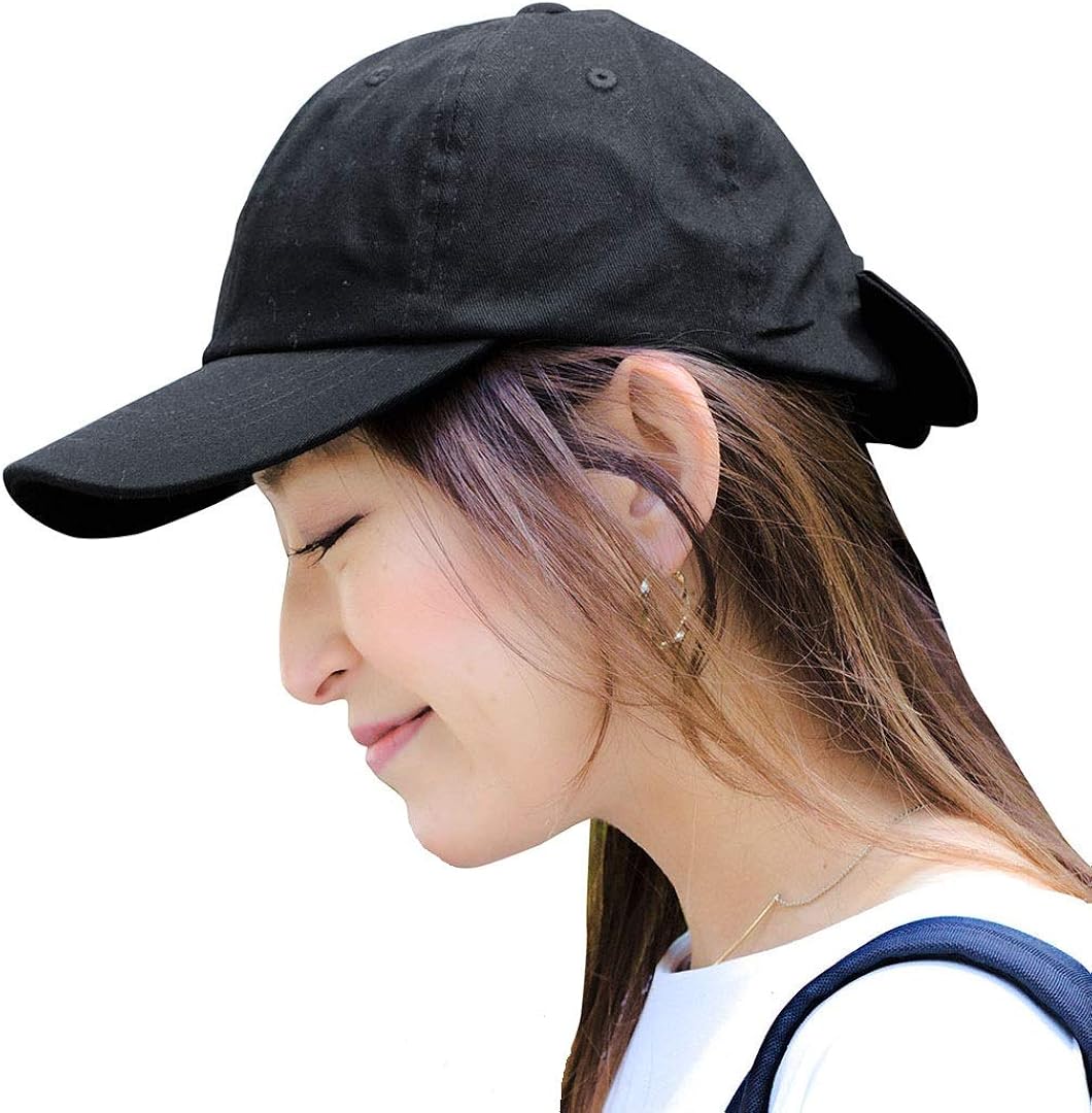 Amazon 帽子 キャップ レディース 夏 ブランド 深め 黒 レディース帽子 バックリボンキャップ ワークキャップ 14 イチヨンプラス 14プラス Icap0112 01 Bk キャップ 通販