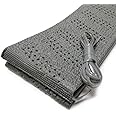 Grey Universal Steering Wheel Cover Lace-On Cushion Grip Accessory Auto Vehicle