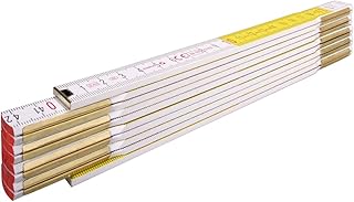 STABILA Holz-Gliedermaßstab Type 617, 2 m, weiß/gelbe metrische Schnellableser-Skala