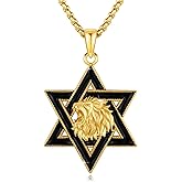 Adnix Star of David Necklace 925 Sterling Silver Star of David Pendant Animal/Tree of Life Jewish Jewelry for Men Women
