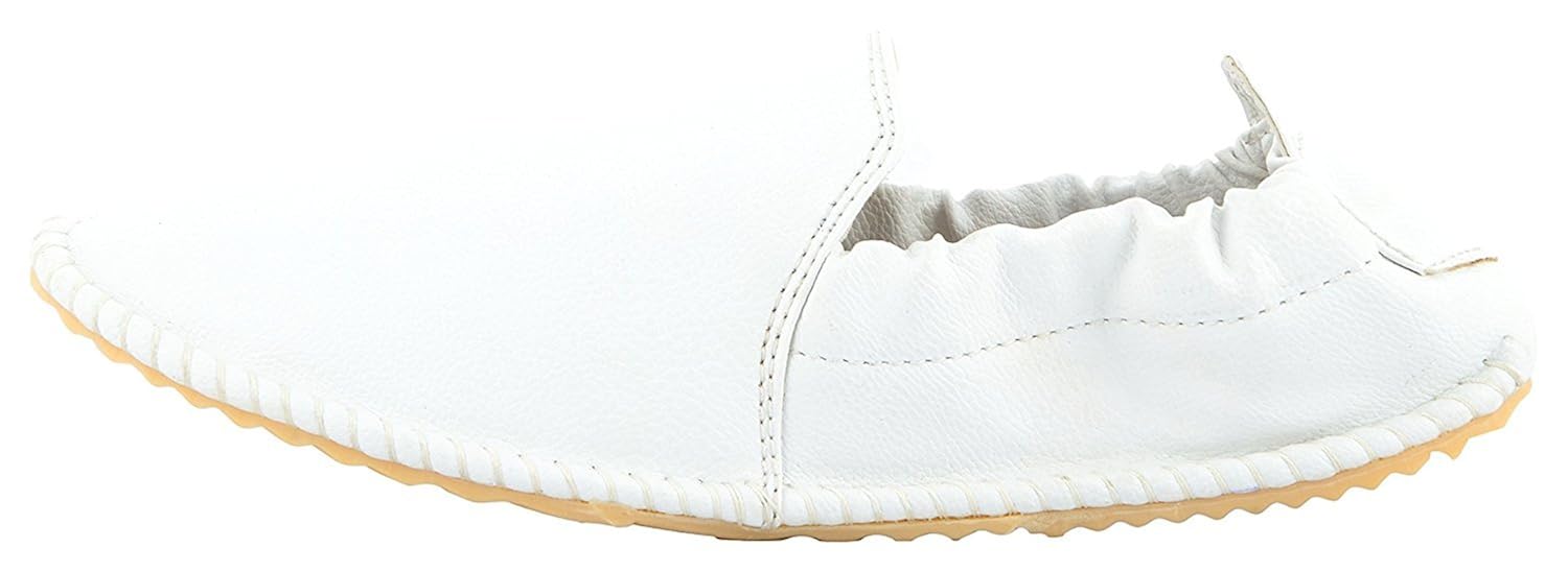 hot man men's white synthetic loafers-7 (hm-5050-white_7)