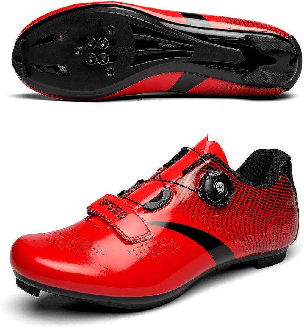 WOLFWAY Women's Indoor Cycling Shoes Ladies Road Bike Cycling Shoes
