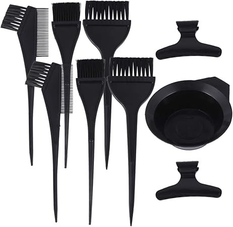 Amazon Pixnor 9ピース髪染料着色キット髪染めボウル染料ブラシヘアクリップ用diyサロン髪着色漂白ヘアドライヤー髪染料ツール Pixnor ヘアカラーリング用品 通販