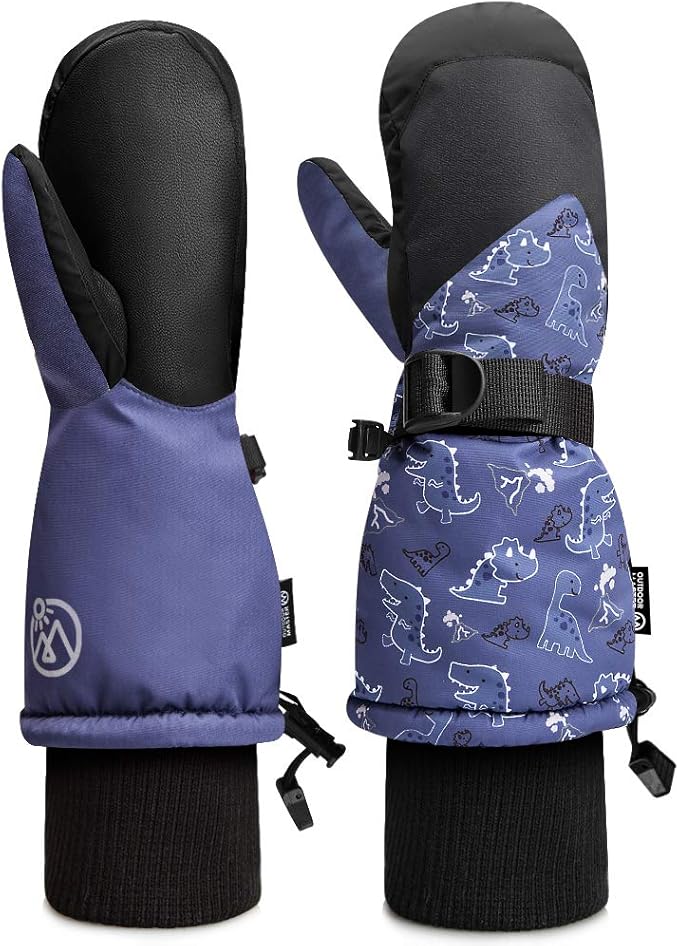 OutdoorMaster Kids Mittens Children's Ski & Snowboard Gloves Long