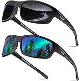 BEALER Polarized Sports Sunglasses for Men Lightweight TR90 Frame Sun Glasses Driving Cycling Fishing UV Protection Shades