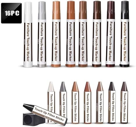 Amazon Co Jp 木製品のキズ補修 キズ直し ペン キズ隠し キズ消し 木製家具 床 ひっかき傷 フローリング補修 色調整 補修 フローリング用 あらゆるキズの補修セット ベニヤのカエデの修復材を修復します 8色入り 16本セット ８色入り Diy 工具 ガーデン