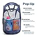 Free Walker Pop Up Laundry Hamper,Foldable Mesh Popup Hamper with Side Pocket and Sturdy Handles for Kids and Adults,Easy To Carry and Stand Up,Pack of 2