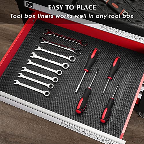 MIXPOWER Professional Tool Box Liner and Drawer Liner,Easy Cut NonSlip