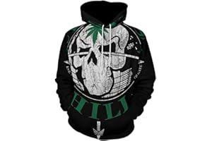 AJAIAADA Men's Hoodie Cypress Hill 3D Print Casual Hooded Pullover Unisex Sweatshirts with Giant Pockets