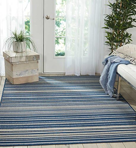 Barclay Butera LID01 BBL21 Lido Area Rug, 3'11 x 5'11, Navy/Cream