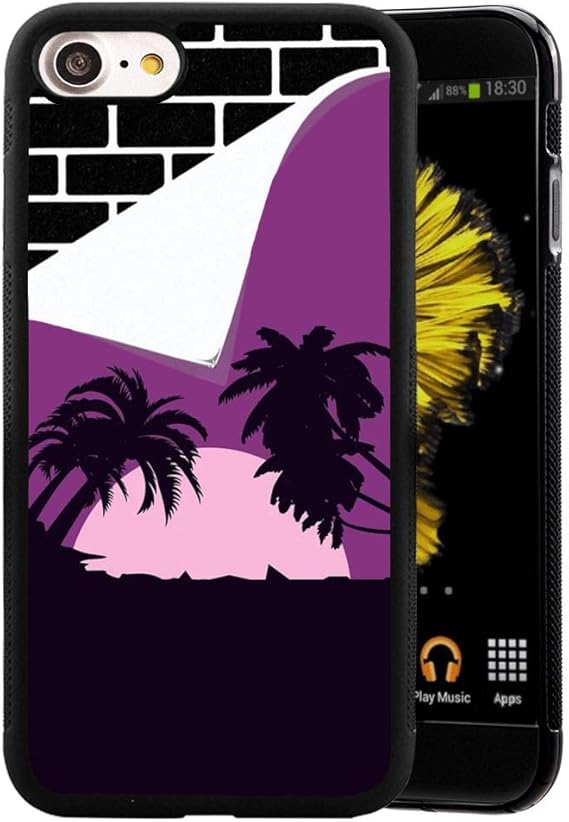 Amazon Com Palmolive Tree Wallpaper Iphone 7 8 Case Tpu Black Shockproof Slim Anti Scratch Protective Rugged Case Non Slip Grip Cover For Iphone 7 8
