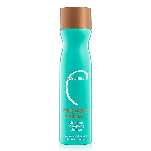 MALIBU C HARD WATER WELLNESS SHAMPOO – HYDRATING, SULFATE-FREE HAIR CARE FOR HARD WATER – REMOVES MINERALS AND BUILDUP (9 OZ)