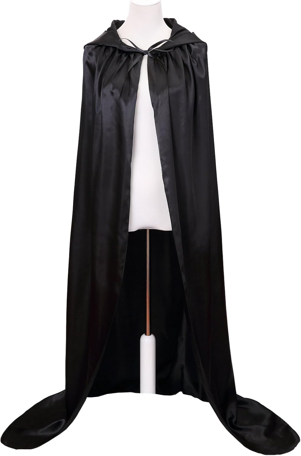 VGLOOK Unisex Hooded Halloween Christmas Cloak Costumes Party Cape (Black): Clothing