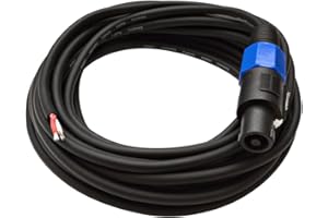 Seismic Audio SPRW25, 25-Feet Raw Wire to Speakon Speaker Cable, 16 Guage, PA/DJ/Home Audio