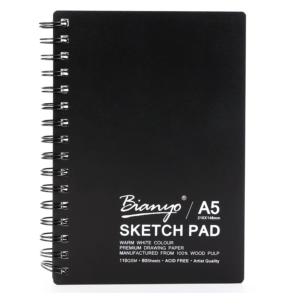 A4 60Sheet Spiral Watercolor Sketchbook Hardcover Large Personalized