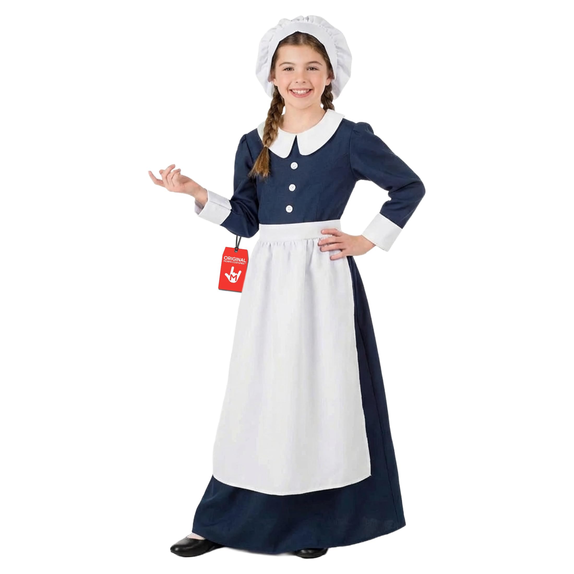 Fun Shack Florence Nightingale Costume Kids, Girls Victorian Costume, World Book Day Costumes for Girls, X-Large