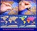 Scratch-Off World Map Poster – Premium Print Christmas Gift for Adventure Travelers | U.S. States and Country Flags, Vibrant Colors & Clean Details | Preserve Your Memories from Around the Globe