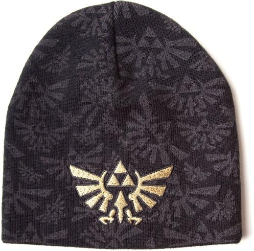 Zelda Nintendo Triforce Logo Beanie (Black)